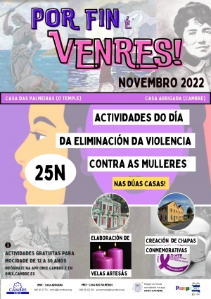 Obradoiros polo Día Internacional da Eliminación da Violencia contra as Mulleres na Coruña