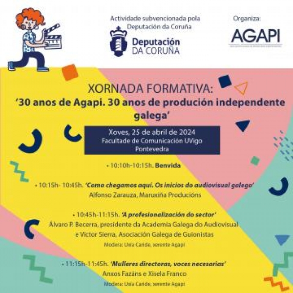 Xornada formativa '30 anos de Agapi. 30 anos de produción independente galega'