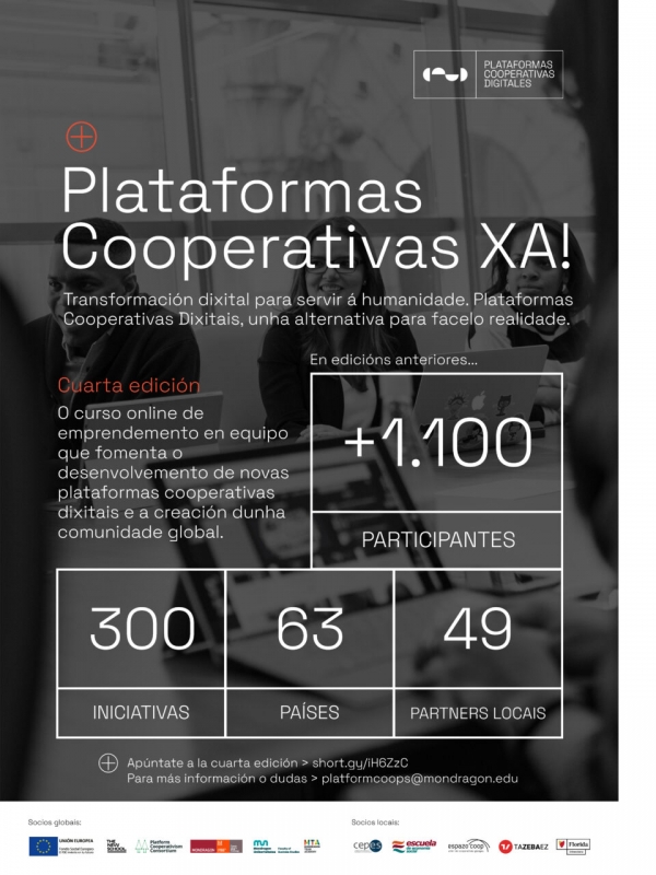 Curso online de Cooperativas de Plataformas Dixitais da Universidade de Mondragón.