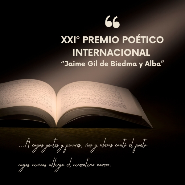 XXI Premio Internacional de Poesía &quot;Jaime Gil de Biedma y Alba&quot;