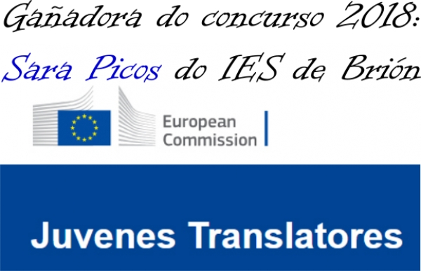 O IES de Brión gaña con Sara Picos o concurso Juvenes Translatores