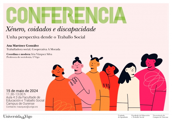 Conferencia 'Xénero, coidados e discapacidade. Unha perspectiva dende o Traballo Social'