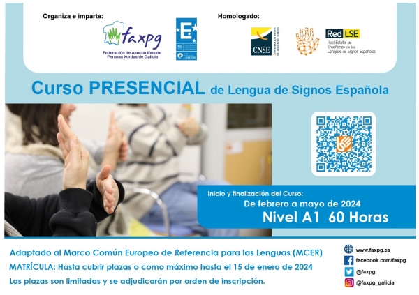 Cursos de Lingua de Signos Española nivel A1