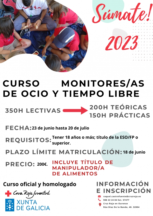 Curso de monitor/a de tempo libre en Ourense