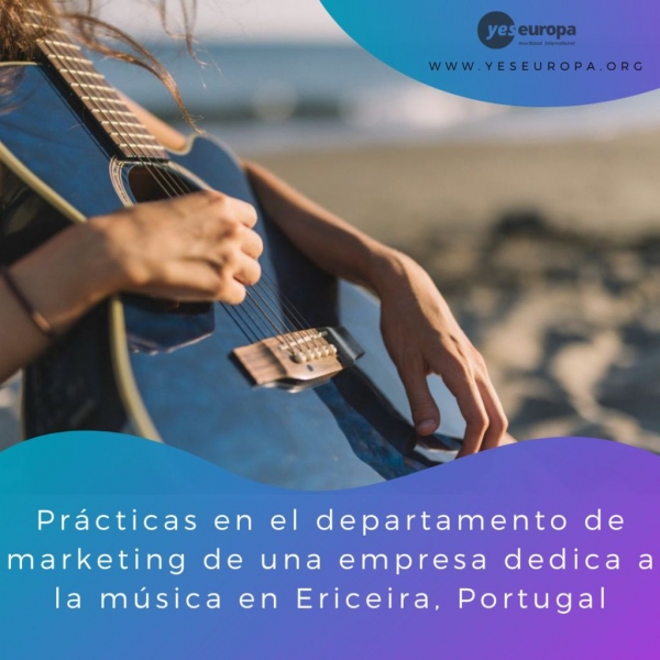Prácticas no departamento de marketing dunha empresa que se adica á música en Ericeira, Portugal